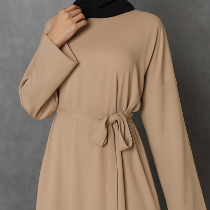 Everyday Abaya - Apricot Beige