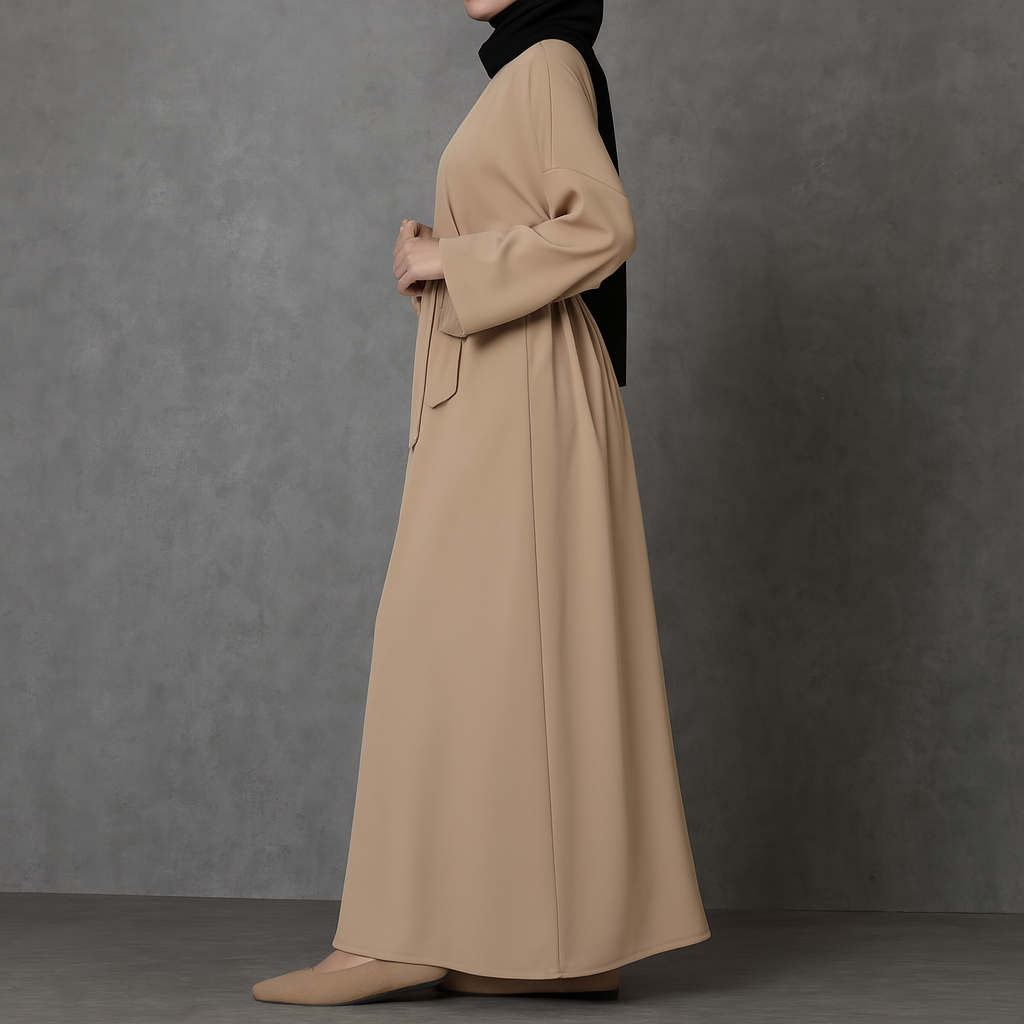 Everyday Abaya - Apricot Beige