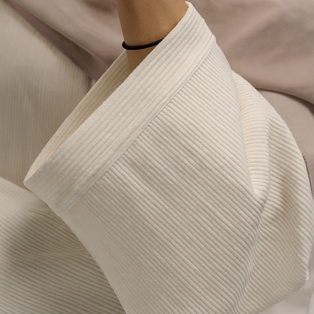 Woven Abaya - White