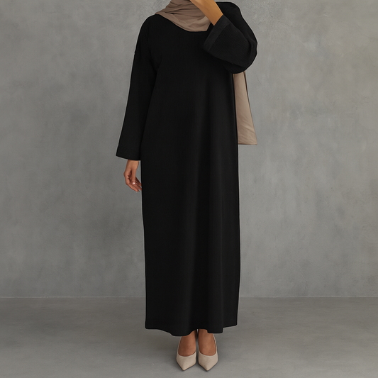 Woven Abaya - Black