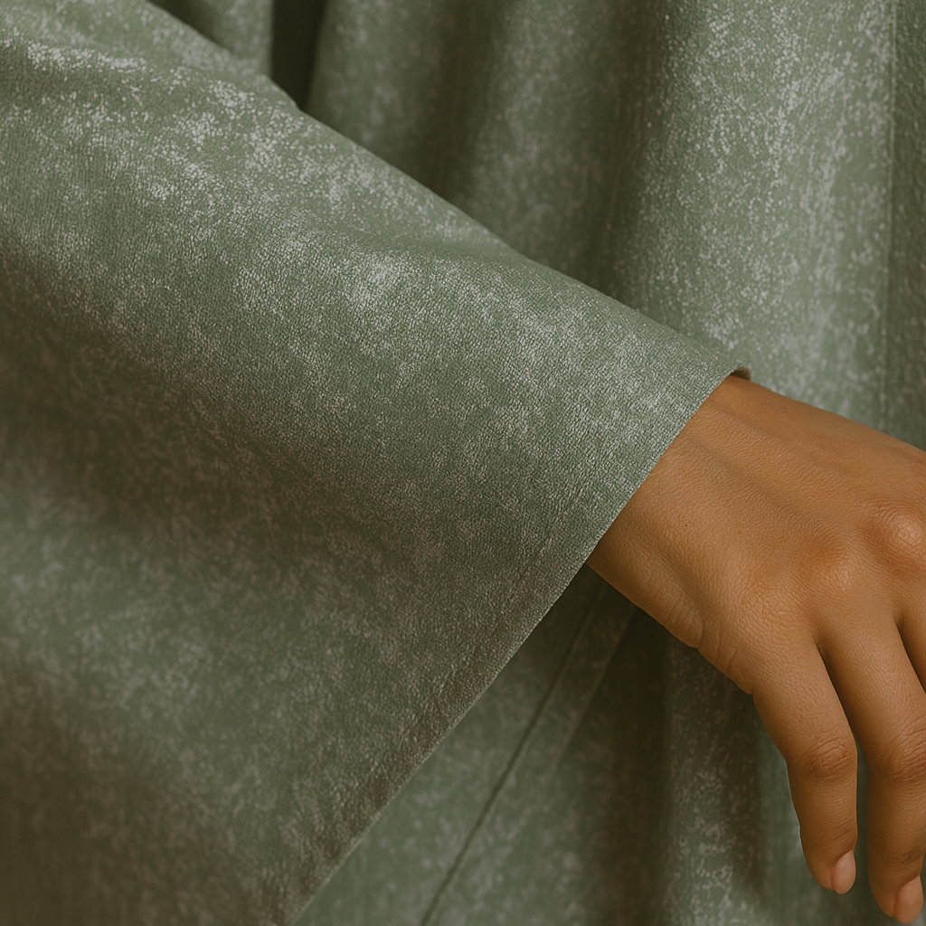 Premium Open Abaya - Emerald Green