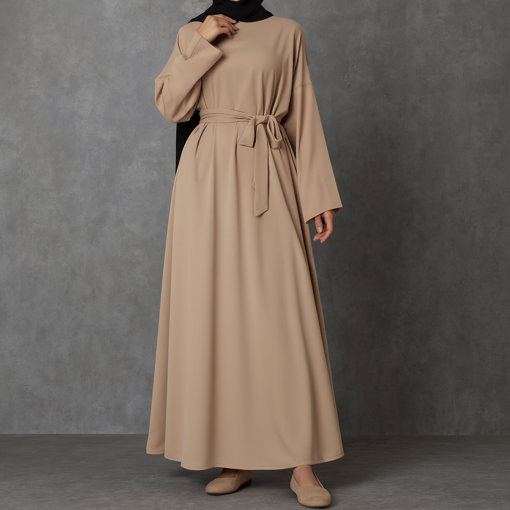 Everyday Abaya - Apricot Beige