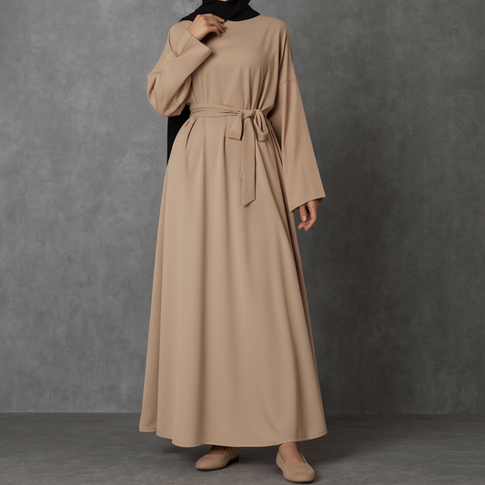 Everyday Abaya - Apricot Beige