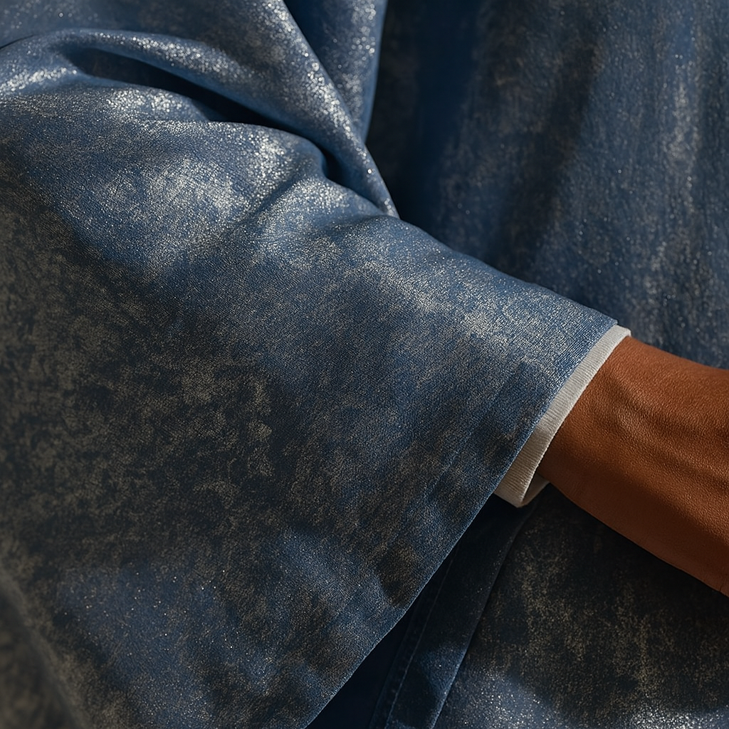 Premium Open Abaya - Ice Blue