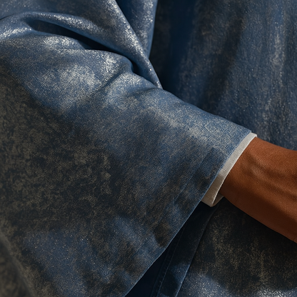 Premium Open Abaya - Ice Blue